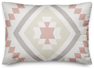 Blush Southwest Pattern 14x20 Spun Poly Pillow