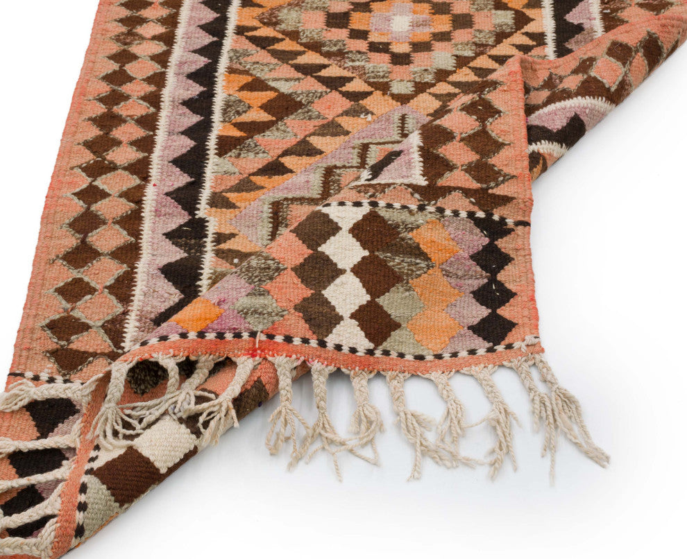 Vintage Turkish Kilim Runner 3' x 10' 2", 36 in. x 122 in.
