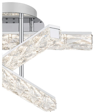 Quoizel PCCME1718 Comet 18"W LED Semi-flush Ceiling Fixture - Polished Chrome