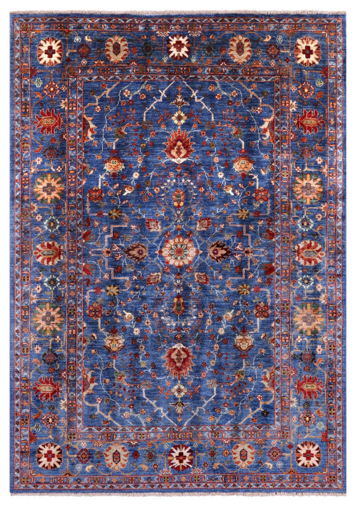 5' 8" X 8' 1" Persian Tabriz  Handmade Wool Rug - Q12520