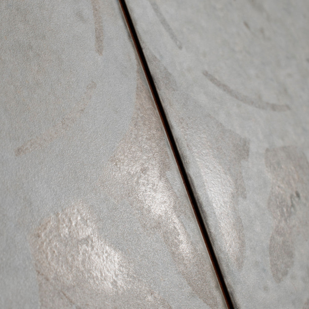 Kings Aurora Encaustic Ceramic Floor and Wall Tile, White