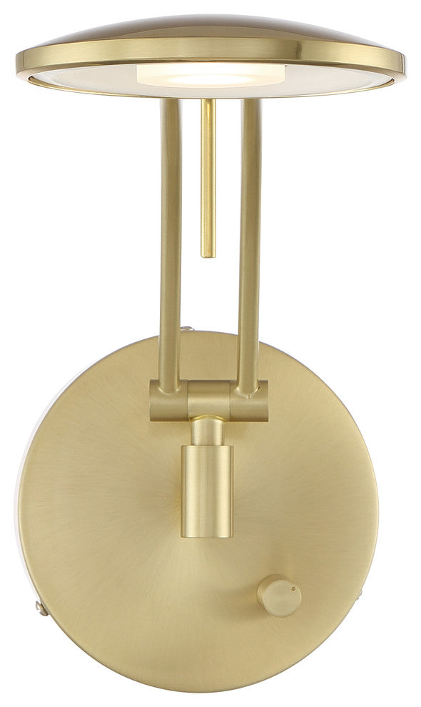 Dessau Turbo Arch Lamp, Satin Brass