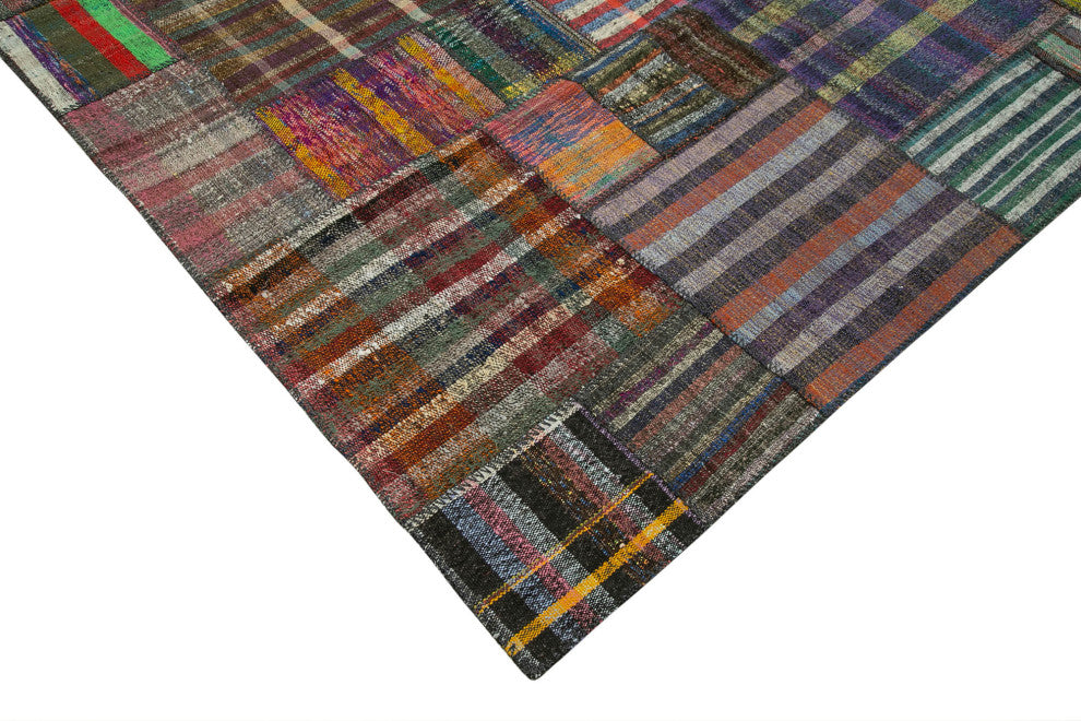 Rug N Carpet - Handmade Anatolian 10' 9'' x 13' 5'' Rustic Patchwork Kilim Rug
