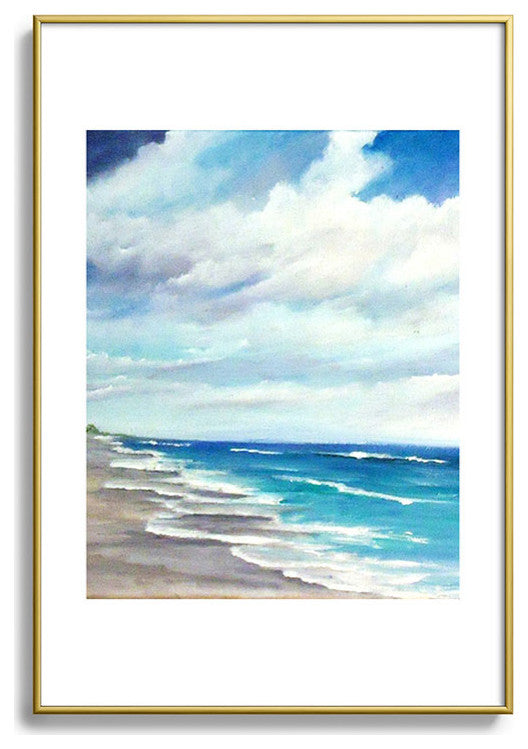Rosie Brown Beach 1 Metal Framed Art Print