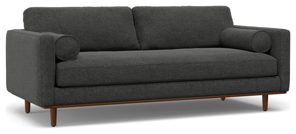 Morrison 89 inch Sofa, Charcoal Gray