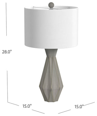 Branka Table Lamp - Cement with Gold