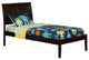 Portland Bed, Espresso, Twin