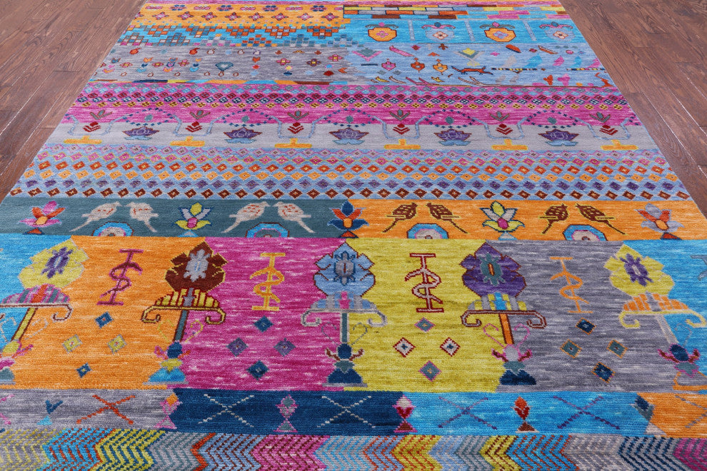 Moroccan Handmade Wool Rug 8' 2" X 10' 0" - Q15412