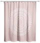 Centered Pink Boho Circle 71x74 Shower Curtain