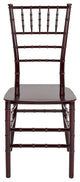 Hercules Series Mahogany Resin Stacking Chiavari Chair