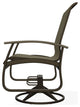 Belle Isle Sling Outdoor Swivel Rocker, Mavi/Beachwood