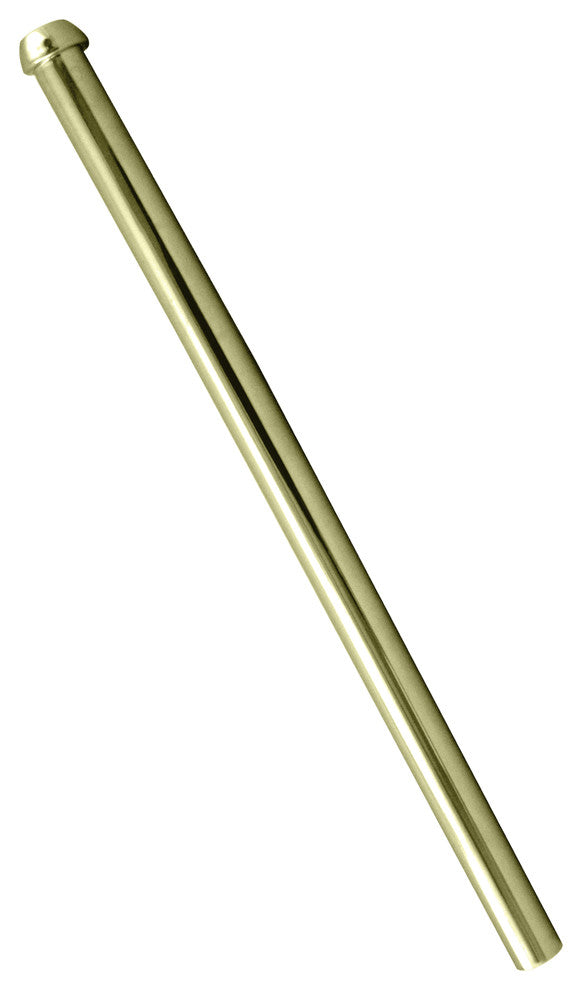 1/2" OD Bullnose Faucet Riser, Polished Brass