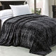 Black Snake Safari Flannel Fleece Blanket, Twin
