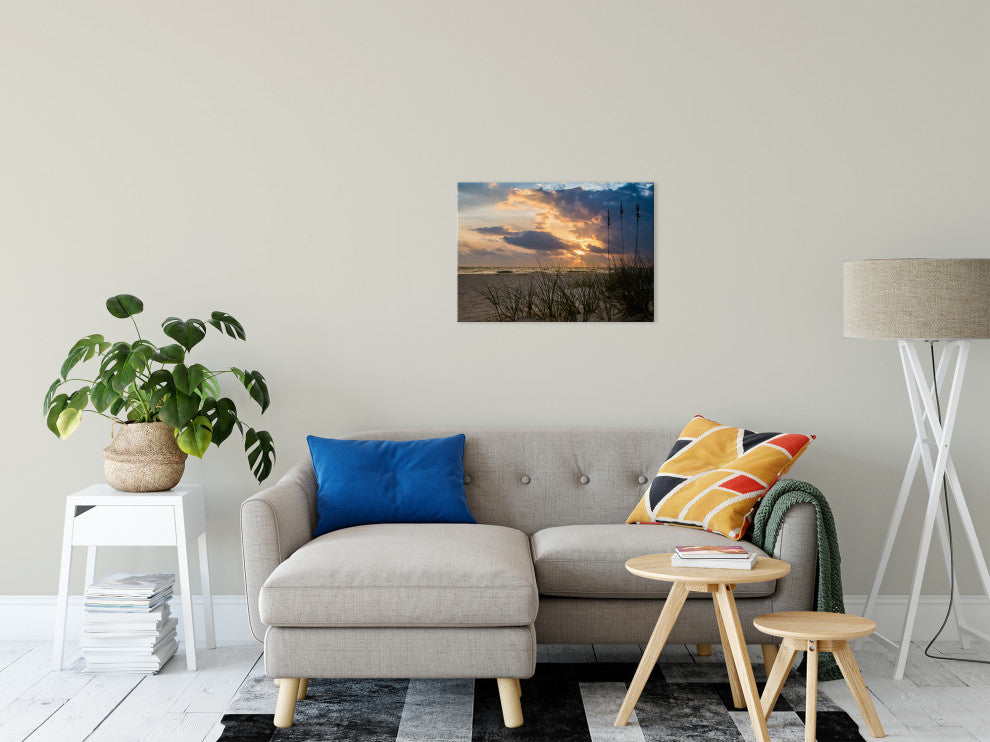 Coastal Wall Artwork: Anna Maria Island Beach Sunset 2 Canvas Print, 18" X 24"