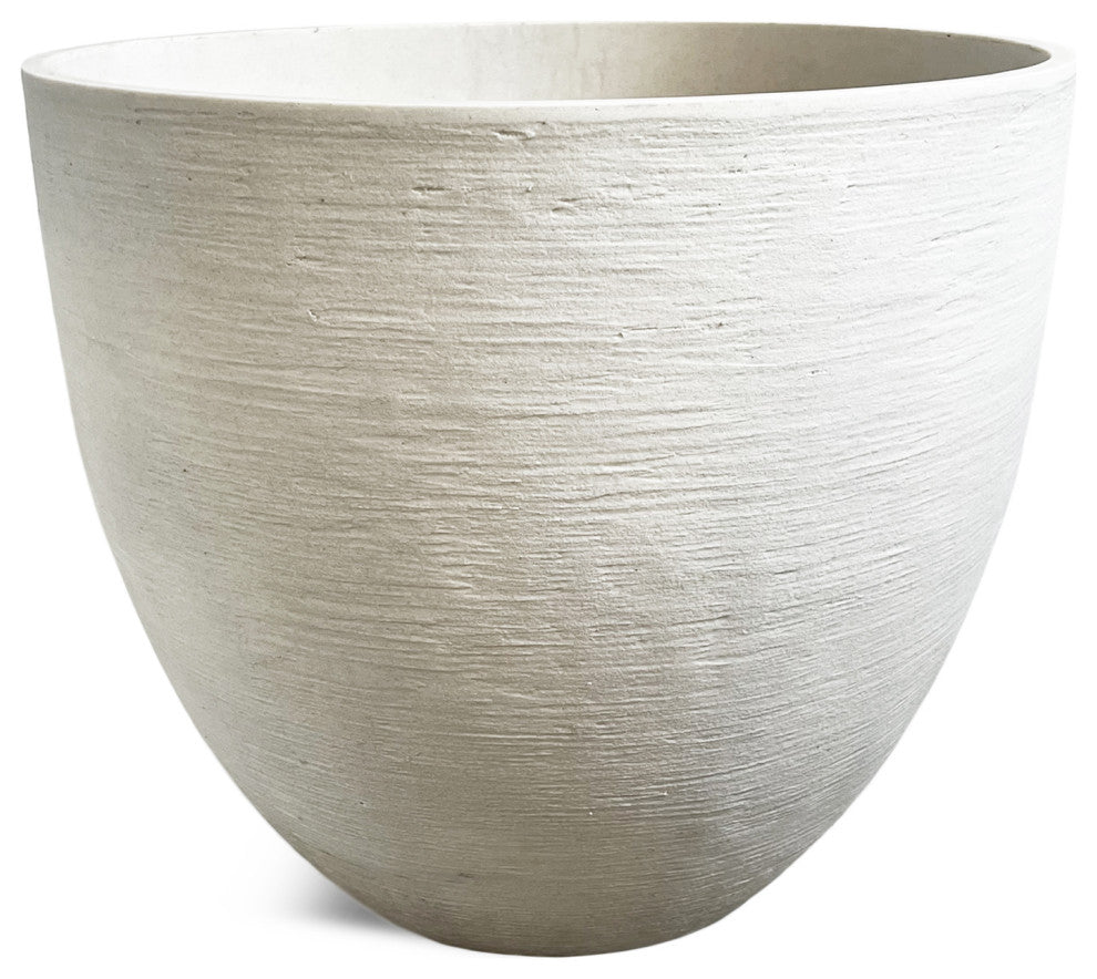 White Composite Planter Pot Large