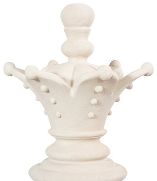 Queen Chess Sculpture, Cast Stone White