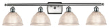 Arietta 3-Light Bath Vanity-Light, Brushed Satin Nickel, Clear