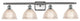 Arietta 3-Light Bath Vanity-Light, Brushed Satin Nickel, Clear