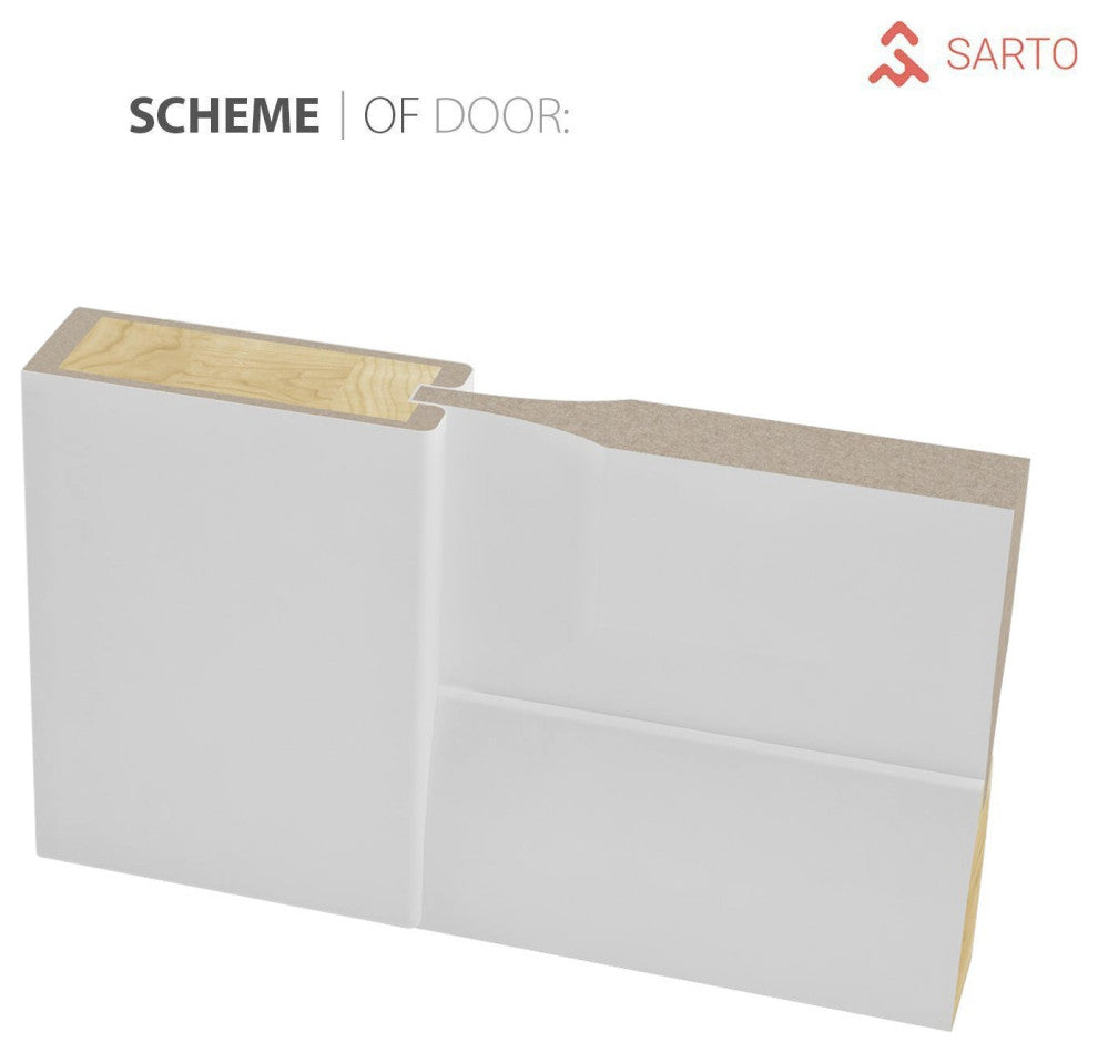 Sliding Bypass Doors 48 x 80, Veregio 7411 Grey