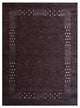 Hand Knotted Loom Silk Area Rug Contemporary Brown