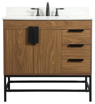 Elegant Lighting VF48836-BS Eugene 36" - Walnut Brown