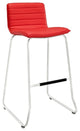 Modern Contemporary Dining Kitchen Bar Stool Red