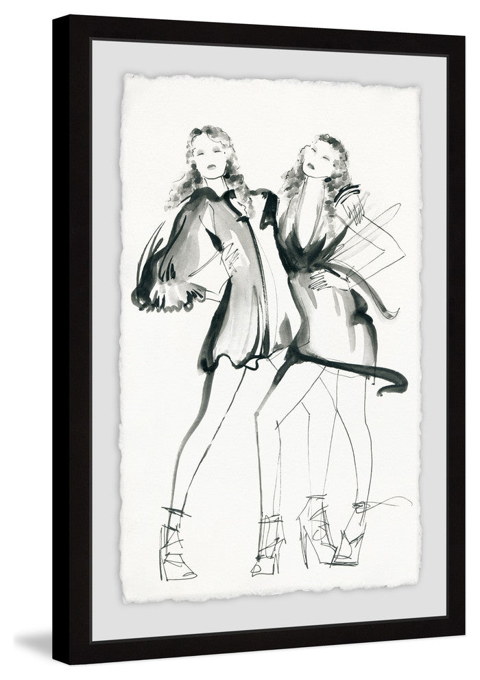 "Twins" Framed Painting Print, 16"x24"