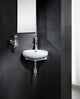 Fine Fixtures White Vitreous China Round Corner Wall Hung Sink