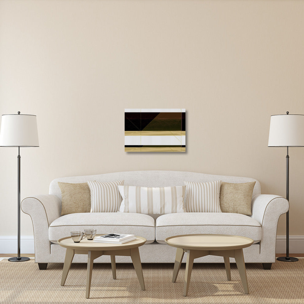 "Abstract  Brown And White" Fine Art Print