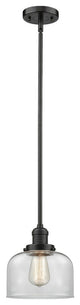 Large Bell 1-Light LED Pendant, Oil Rubbed Bronze, Glass: Clear