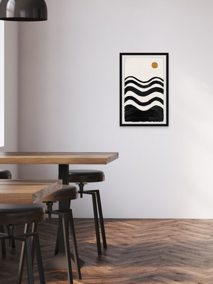 "Conflicted Landscape" Framed Painting Print, 12x18