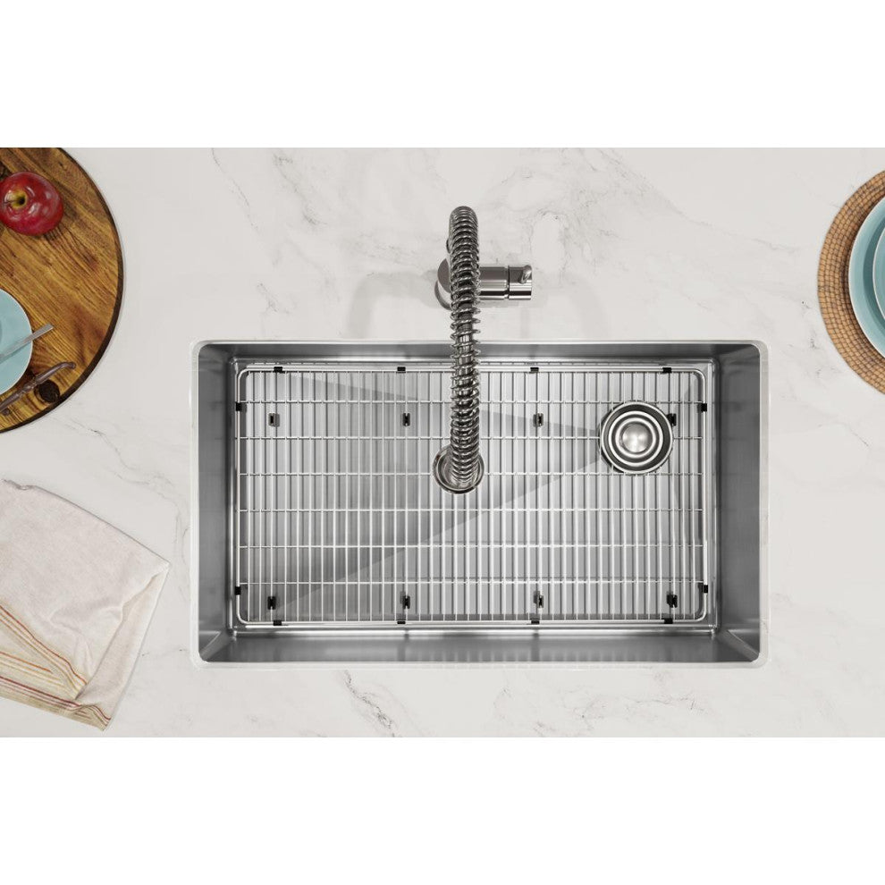 Elkay Crosstown 18 Gauge Stainless Steel Sink Kit with Faucet