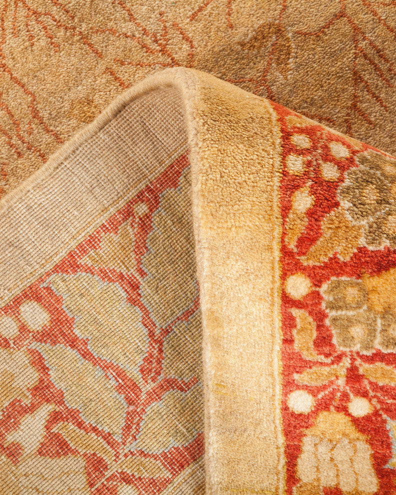 Mogul, One-of-a-Kind Hand-Knotted Area Rug Yellow, 12'2"x17'8"