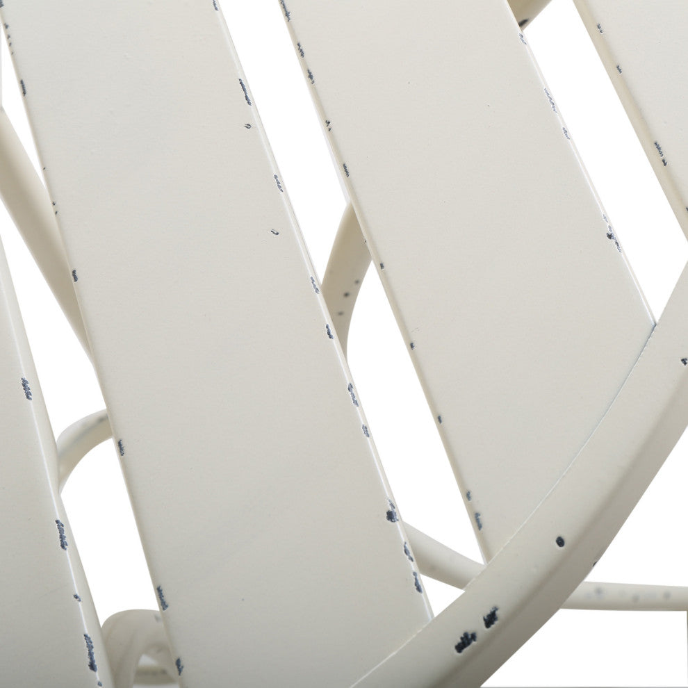 GDF Studio 3-Piece Castro Outdoor Off-White Cast Bistro Set