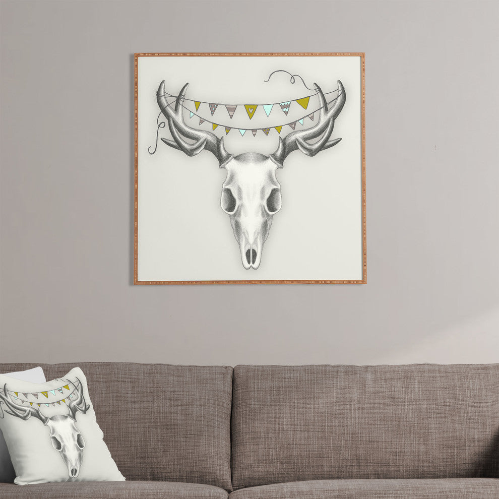Wesley Bird Skull Framed Wall Art
