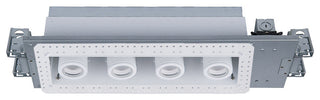 Silo LED Multiple Four-Light IC-Rated Airtight Housing, Light and 3500K, White