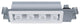 Silo LED Multiple Four-Light IC-Rated Airtight Housing, Light and 3500K, White