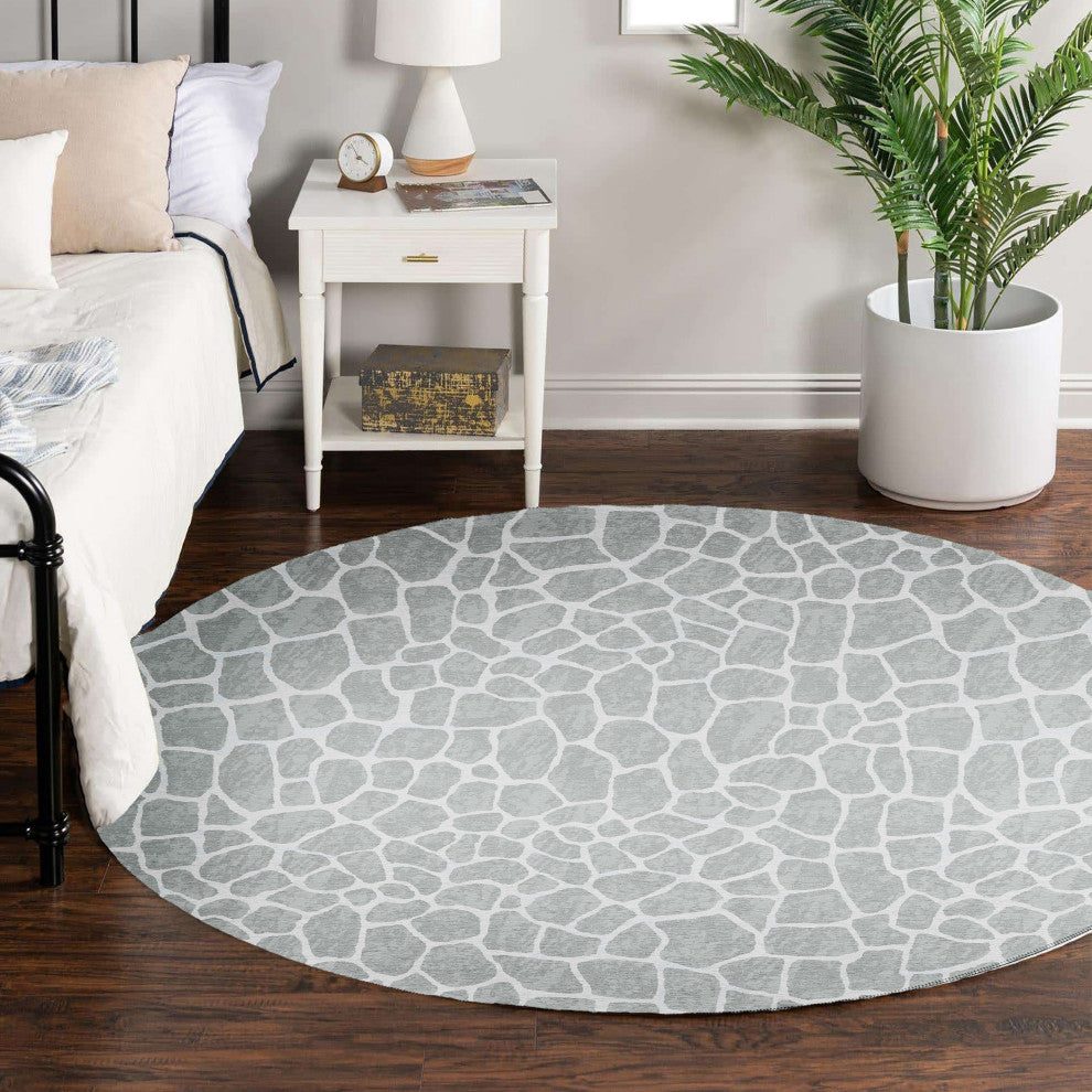 Indoor/Outdoor Mali ML4 Flannel Machine Washable 10' x 10' Round Rug