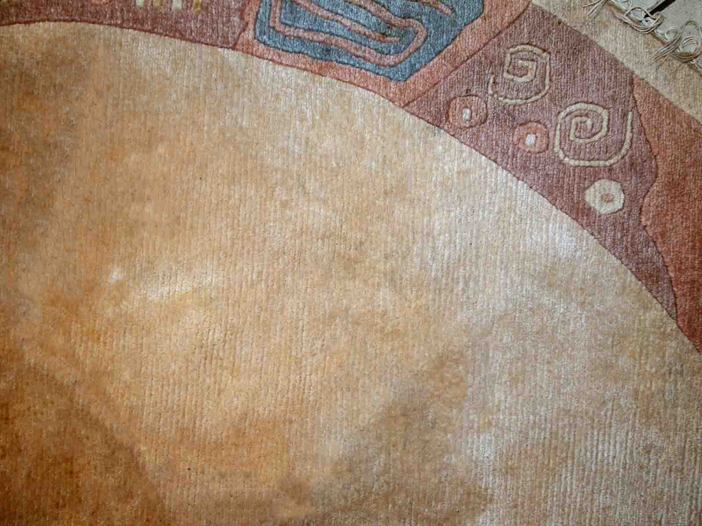 Handmade Vintage Tibetan Khaden Rug, 8', 245cm 1970s