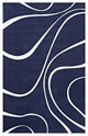 Modway Therese Abstract Swirl 8'x10' Area Rug, Navy and Ivory