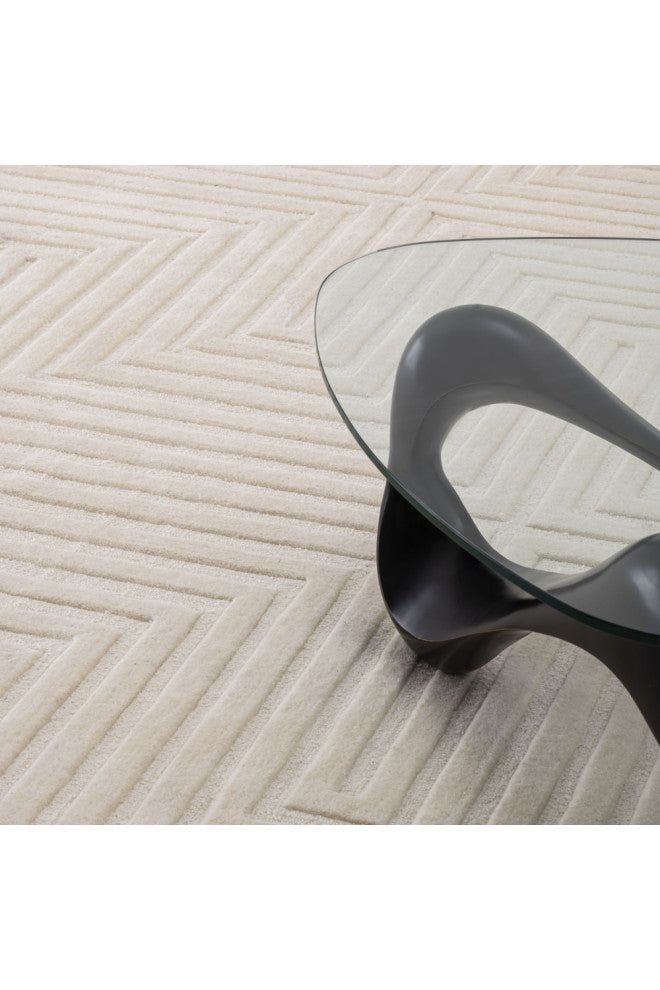Beige Wool Rug 7' x 10', Eichholtz Breck