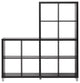 Dark Brown Cube Shelving Unit