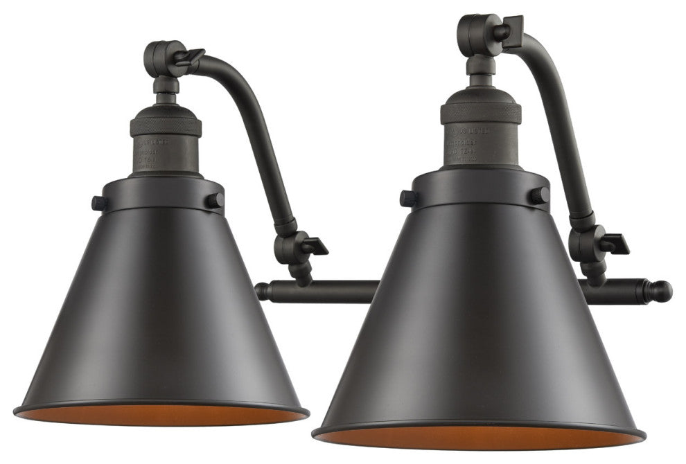Appalachian 2 Light Bathroom Vanity Light in Oil Rubbed Bronze