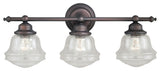 Huntley 3-Light Vanity Oil Rubbed Bronze