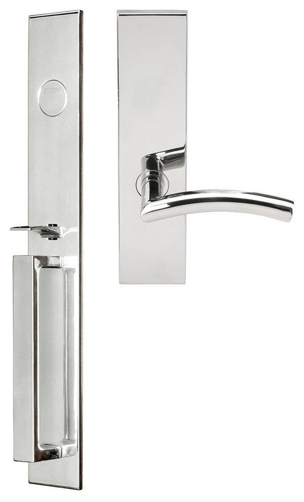 Brussels Lever, Mortise Dummy Handleset, Right Hand, Polished Stainless Steel