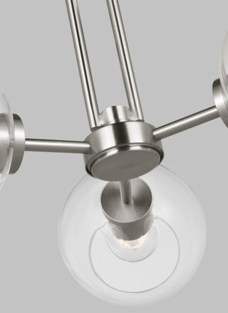 Codyn Three Light Semi-Flush Convertible Pendant, Brushed Nickel