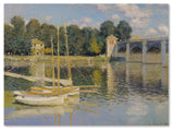 'The Bridge at Argenteuil' Canvas Art by Claude Monet