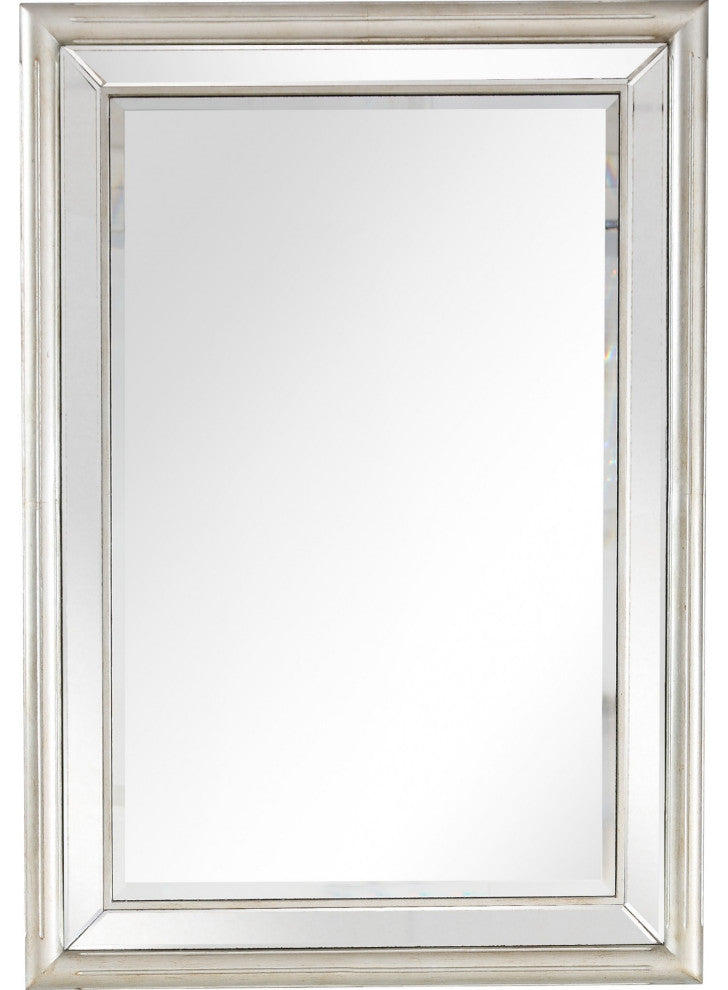 Silver Leaf Antiqued Mirror