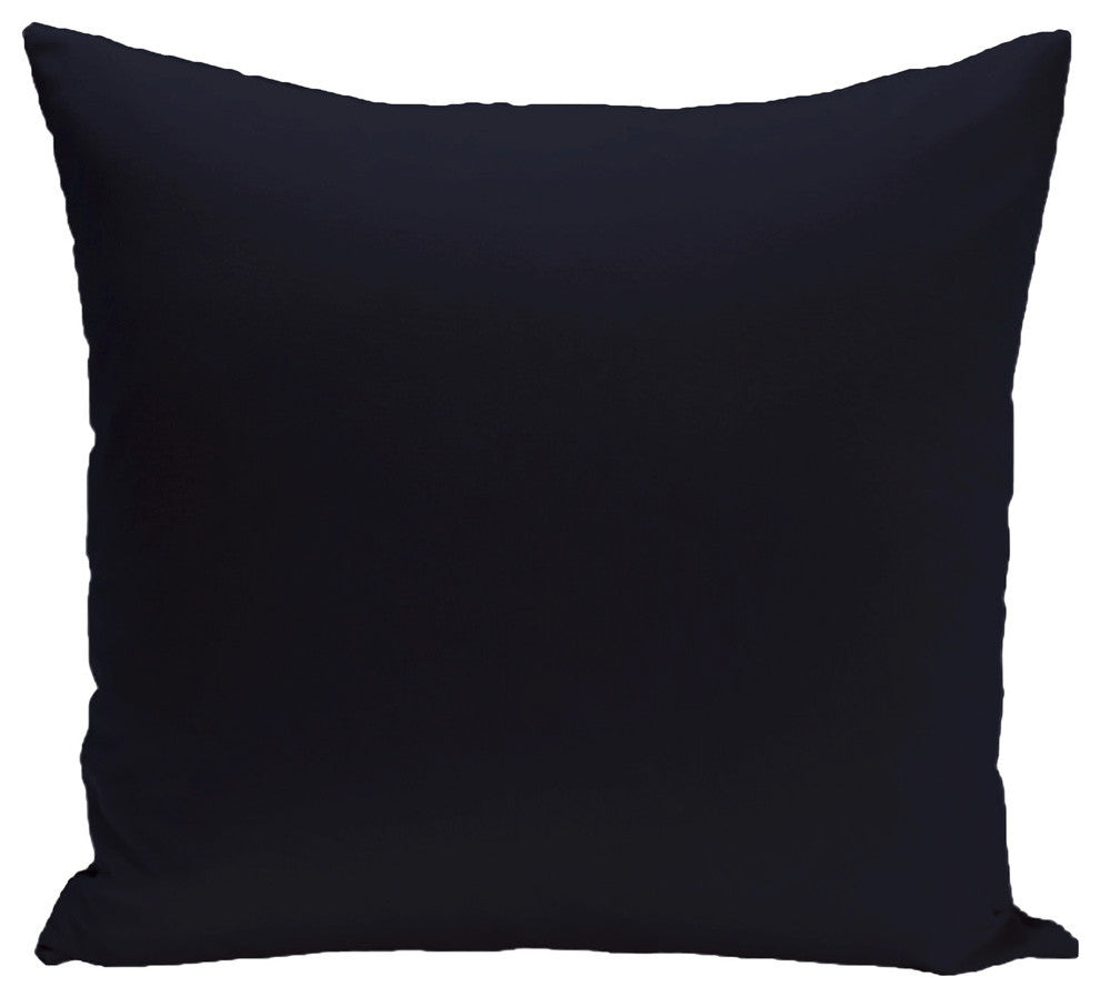 Solid Outdoor Pillow, Bewitching, 18"x18"