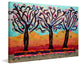 "Winter Scene 1" Painting Print on Canvas by Lisa Mee